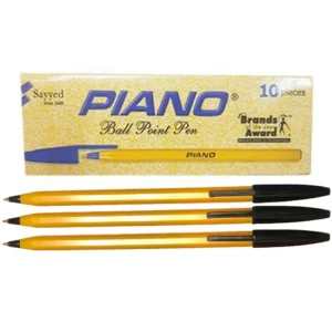 10Pcs Ball Pen Piano - Black Ink Ballpoint