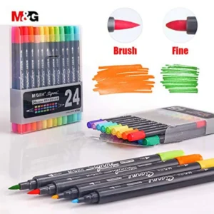 24pcs M&G SignMe Brush and Fine Tip Markers