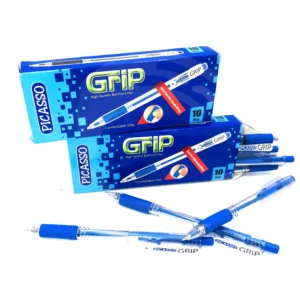 PICASSO Grip High Quality Ball Point Pen Blue Pack Of 10 Pens