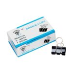 Diamond Binder Clips Black Pack of 12