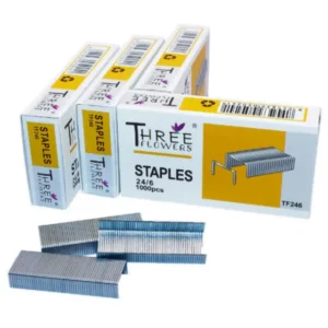 Staple Pin | 24/6 Size | Three Flowers TF-246 (Pack of 3)