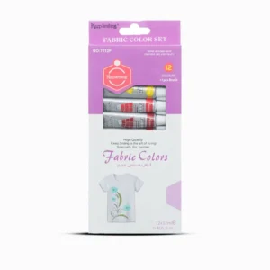 Keep Smiling Fabric Colour Paints 12ml - Pack Of 12