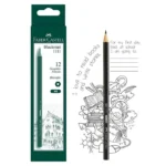 Faber Castell Black Matt Graphite Pencil HB 1111 Pack of 12