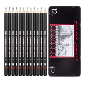 Professional Sketch And Drawing Pencils Set,Art Pencil 12-Count (8B-2H)