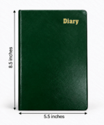 2027 Small Two Dates Per Page Diary – Hard Cover Daily Planner, 5.5 x 8.5 Inches, Premium Paper, Available in 5 Colors - Image 5