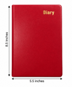 2027 Small Two Dates Per Page Diary – Hard Cover Daily Planner, 5.5 x 8.5 Inches, Premium Paper, Available in 5 Colors - Image 3