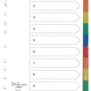 PVC File Separator A4 1 to 10 High-Quality Durable