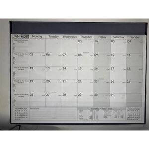 Table Planner 2026 with Transparent Top Cover