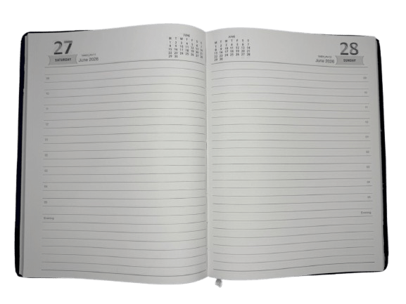 F1AH Single Date Diary Hard Binding (FINE Diaries) - Image 2