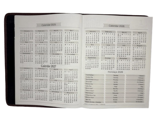 F1AH Single Date Diary Hard Binding (FINE Diaries) - Image 7