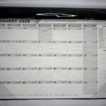 Fine FP-1 Table Planner 2026 with Transparent Top Cover
