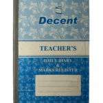 Decent Teachers Daily Diary and Marks Register | 60 Pages