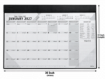 FINE Planner 2027 Desk Planner Calendar – 20 x 15 Inch Monthly Organizer with English & Islamic Dates, Holidays Section and To-Do List - Image 3