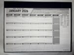 Table Planner 2026 with Things To Do Column and Measuring scale at Bottom - Image 5