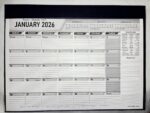 Table Planner 2026 with Things To Do Column and Measuring scale at Bottom