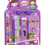 Cute Kids Stationery Set with Colored Pencils & School Supplies - Fun Cartoon Themes (Space, Dinosaur, Girl) - Perfect Birthday Return Gift Pack for Boys & Girls