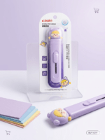 Cute Cartoon Mini Utility Knife – Retractable Pastel Pocket Box Cutter for Crafting, Scrapbooking, and Office Supplies - Image 2