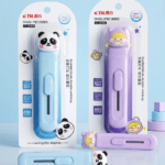 Cute Cartoon Mini Utility Knife – Retractable Pastel Pocket Box Cutter for Crafting, Scrapbooking, and Office Supplies