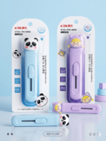 Cute Cartoon Mini Utility Knife – Retractable Pastel Pocket Box Cutter for Crafting, Scrapbooking, and Office Supplies