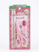 5-in-1 Cute Cartoon Stationery Pencil Set for Kids – School Supplies Kit - Image 2