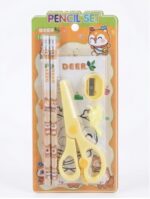 5-in-1 Cute Cartoon Stationery Pencil Set for Kids – School Supplies Kit - Image 3
