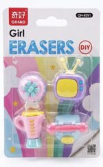 3D Puzzle Eraser Pack | Cute Collectible School Stationery Set - Image 2