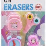 3D Puzzle Eraser Pack | Cute Collectible School Stationery Set