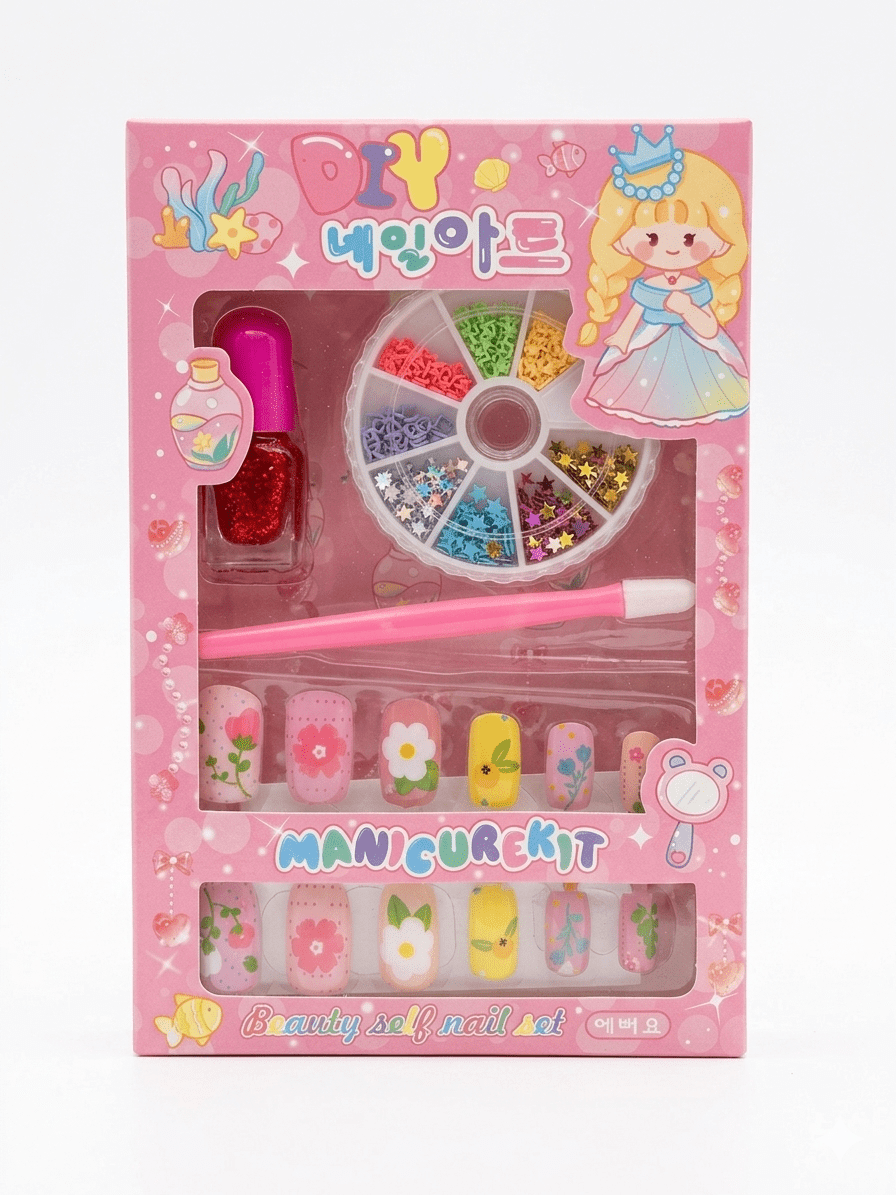 img_2722-2 Kids DIY Manicure & Nail Art Kit with Press-On Nails | 1 Pack - Image 1