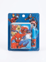 Kids Cute Mini Notebook and Matching Pen Gift Set – Cartoon Character Pocket Diary Journal with Secure Button Closure (Kuromi, Avengers, Disney Cars) - Image 2