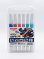 Yulin 12 Colors Acrylic Paint Markers Set with Storage Case – Washable Multi-Surface DIY Craft Pens for Rock Painting, Glass, Ceramic, Wood & Canvas (Model Y-04-12) - Image 2