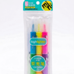 Genvana Mini 6 Colors Interlocking Stackable Highlighter Set – Super Bright Fluorescent Neon Marker Pens for Students, Office & Bullet Journaling