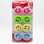 Cute Emoji Whiteboard Magnets Set - Colorful Smiley Face Refrigerator Magnets for Office, Classroom & Kitchen - Strong Notice Board Magnetic Buttons (30mm / 40mm Packs)
