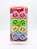Cute Emoji Whiteboard Magnets Set - Colorful Smiley Face Refrigerator Magnets for Office, Classroom & Kitchen - Strong Notice Board Magnetic Buttons (30mm / 40mm Packs)