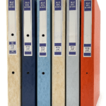 Colored Fiber Files - Foolscap Lever Arch Document Organizer, Strong Ring Clip Spine Binder for Office, School & Home Document Management
