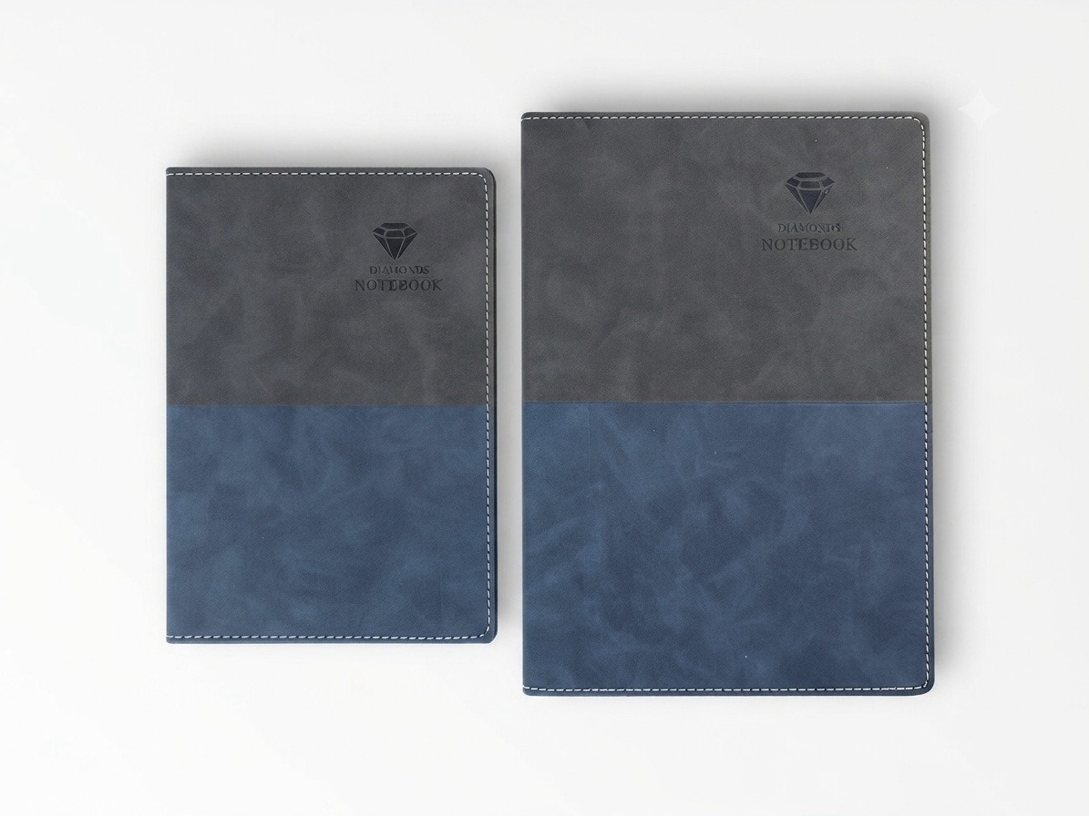 img_2919 Sijia Diamonds Notebook - Premium A5 & B5 PU Leather Diary with 80g Thick Paper - Image 1