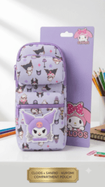 Cute Cartoon Pencil Case for Kids – Multi Pocket Zipper Pencil Pouch | Large Capacity Stationery Organizer for School - Image 2