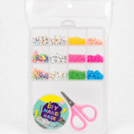 DIY Beads Making Kit with Alphabet Beads, Colorful Beads & Scissors