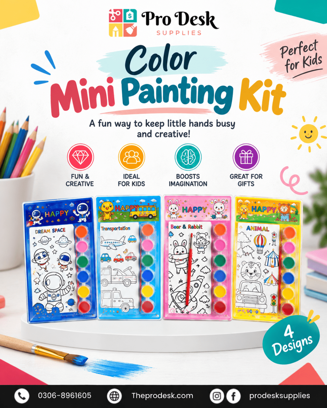 untitled-design-5 Color Mini Painting Kit for Kids – 4 Creative Designs with Paints & Brush | DIY Art & Craft Activity Set (Copy) - Image 1